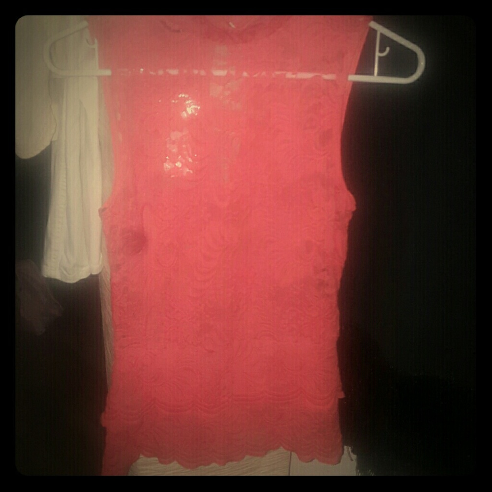 *Brand new WT * Bebe lace high neck blouse
